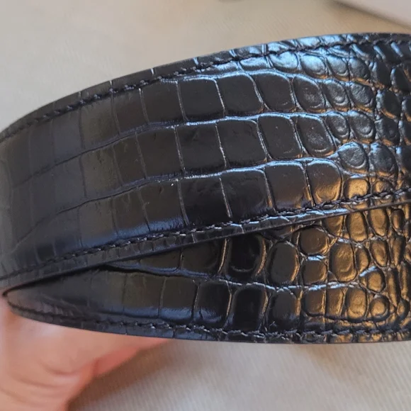 Moschino Croc leather belt Sz. 44 Belts